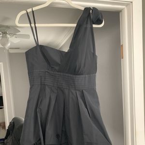 Mini Black A line One shoulder BCBG dress